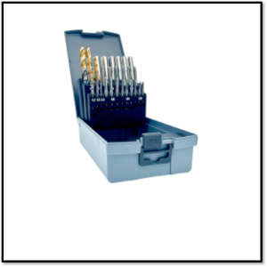 Rotec Hand tap and drill bit set. M3-M12 & Drills set in ABS-cassette