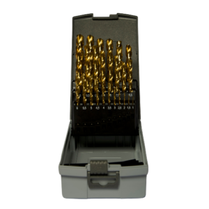 PrecisionCarb HSS-TiN 1–13mm x 0.5mm 25 Piece Coated Drill Set – CR3
